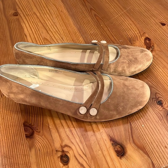 Vintage Pazzo suede kitten heel shoes 9M - Picture 2 of 12